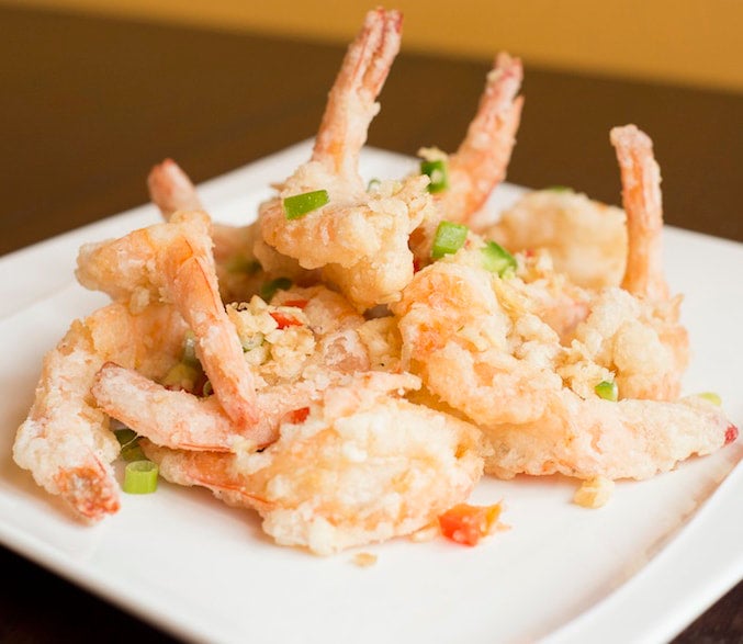 Salt and Pepper Jumbo Shrimp (shell on)椒盐大虾 MCCB Chicago 时尚食谱